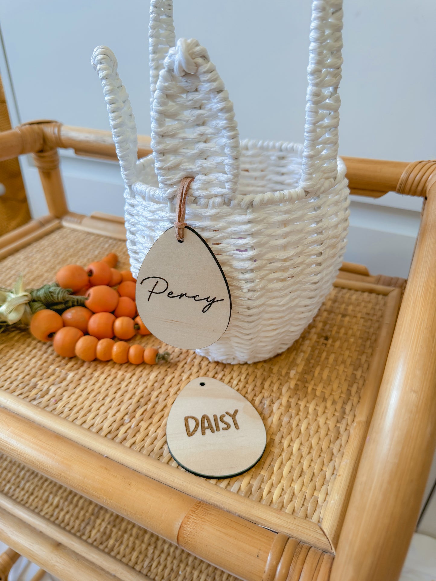 Timber Engraved Egg Tag