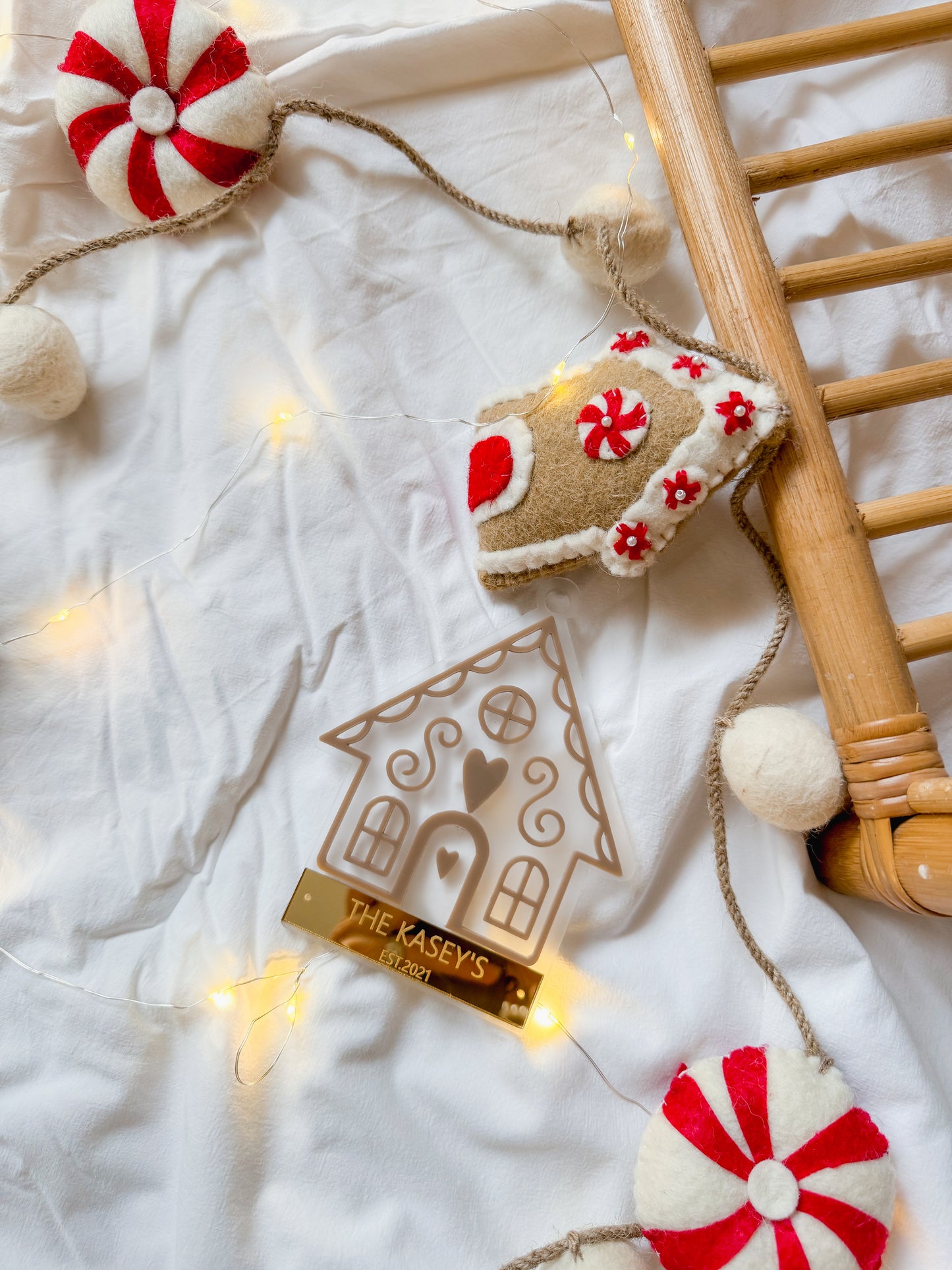 Gingerbread family bauble