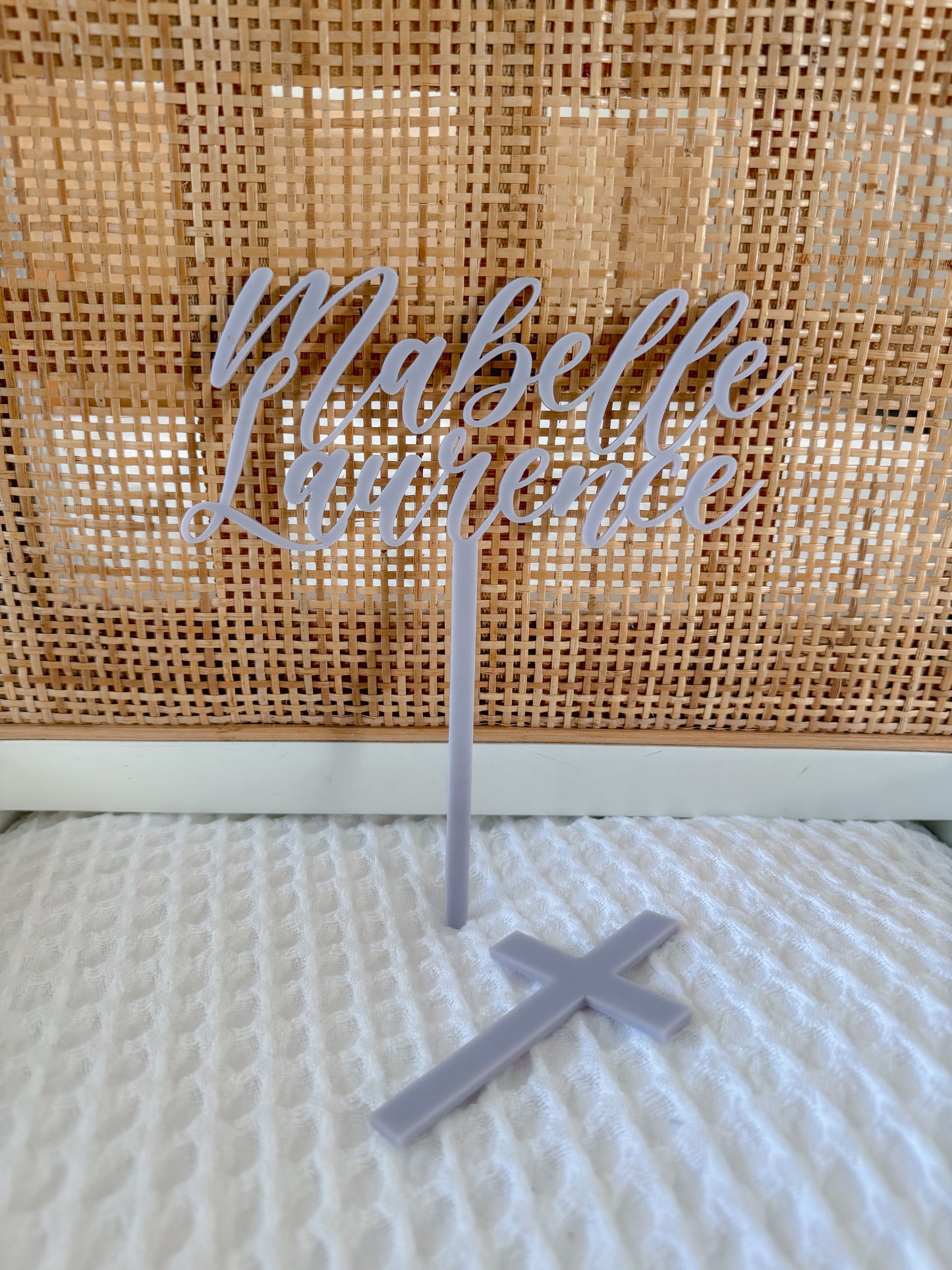 Christening Cake Topper