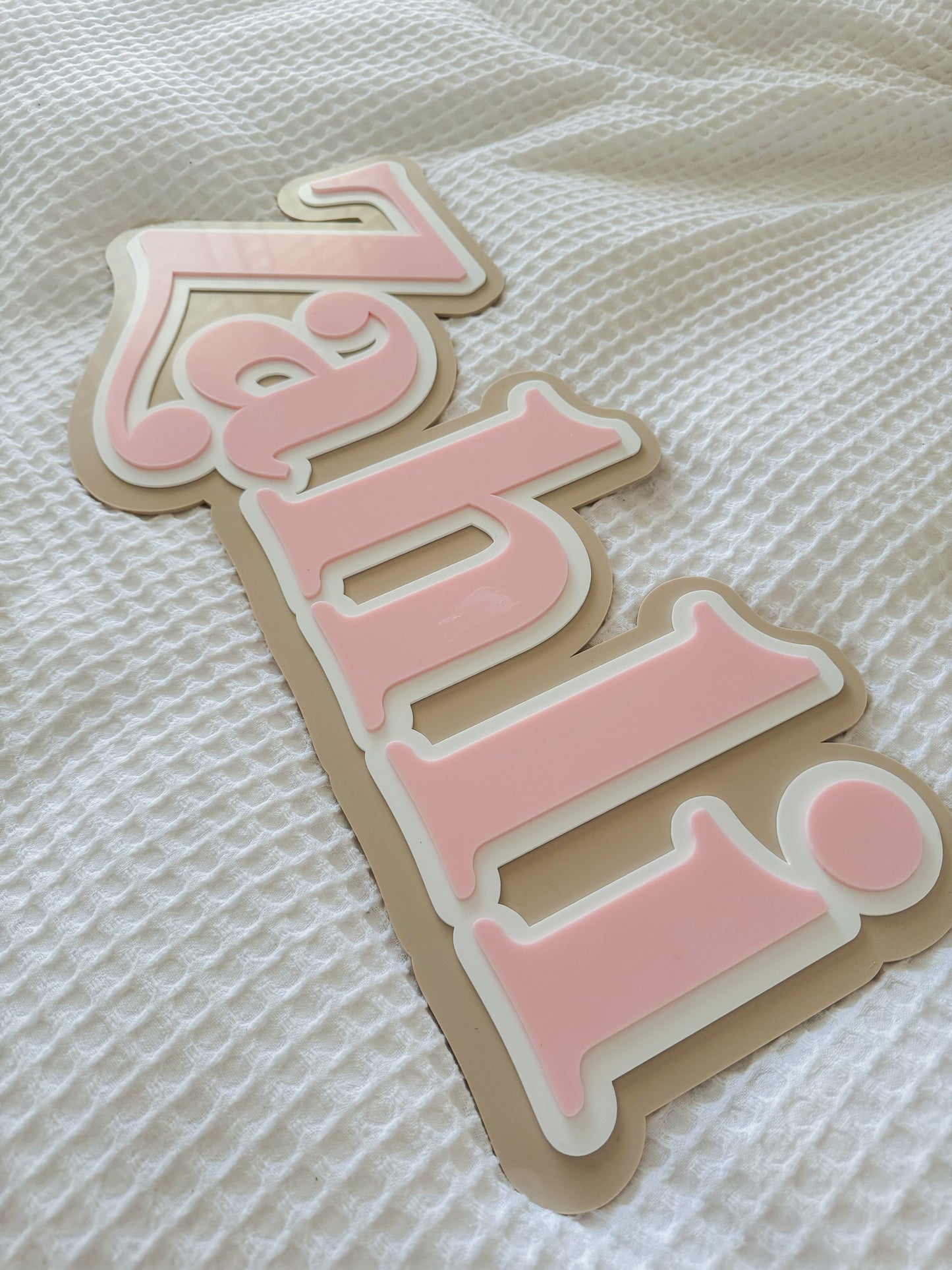 Acrylic Triple Layer Name Plaque