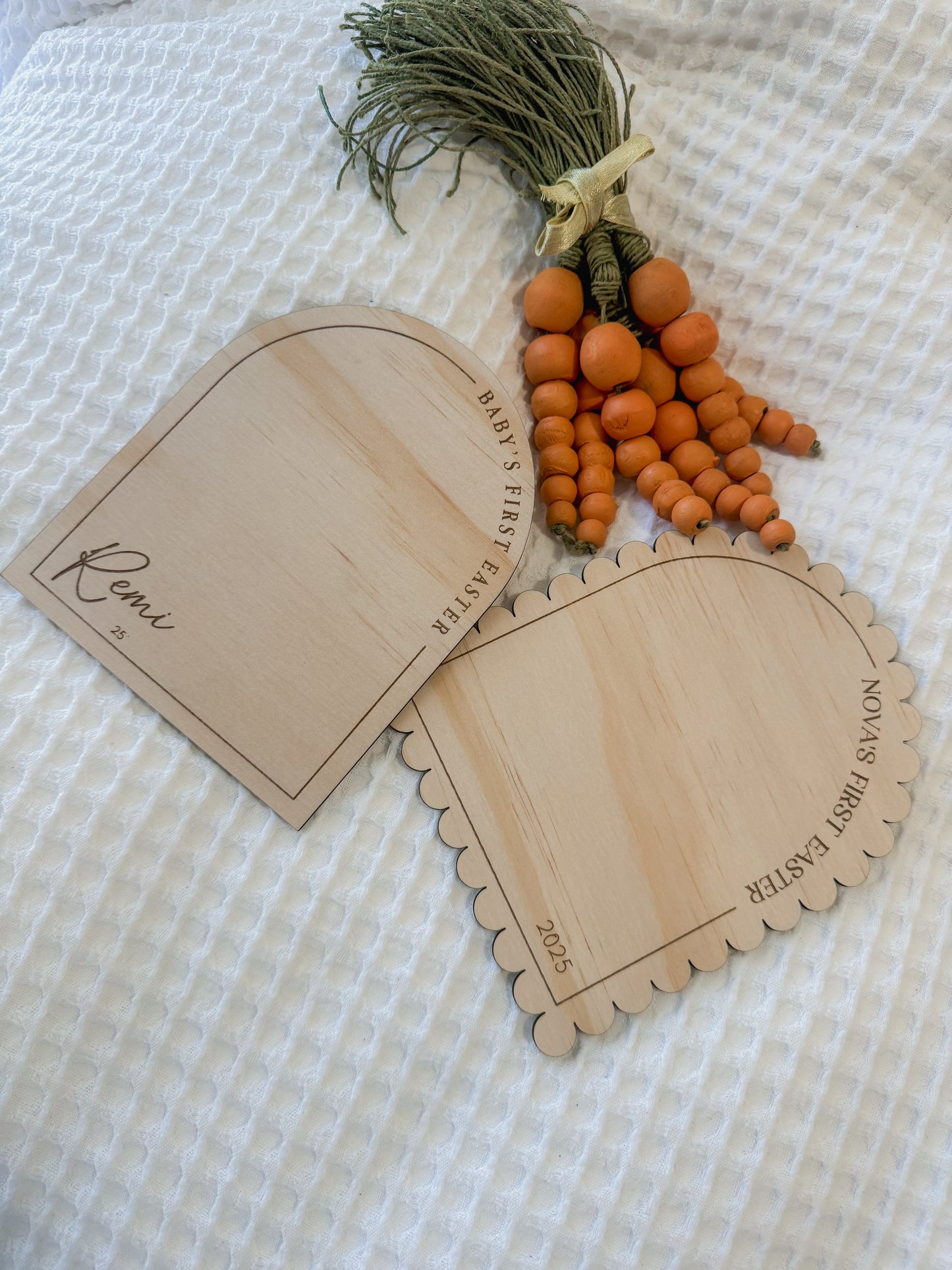 Engraved Footprint plaque | First Easter