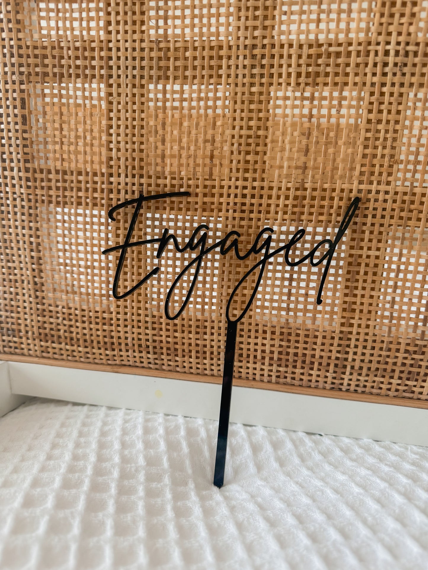 Single word Cake topper