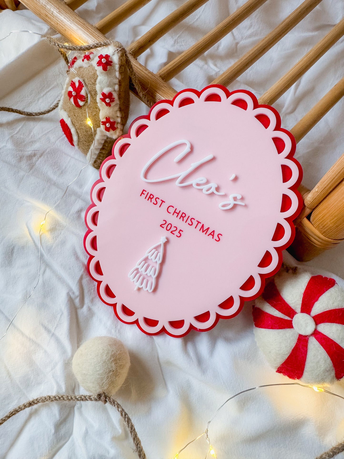 Triple Layer Scallop | First Christmas