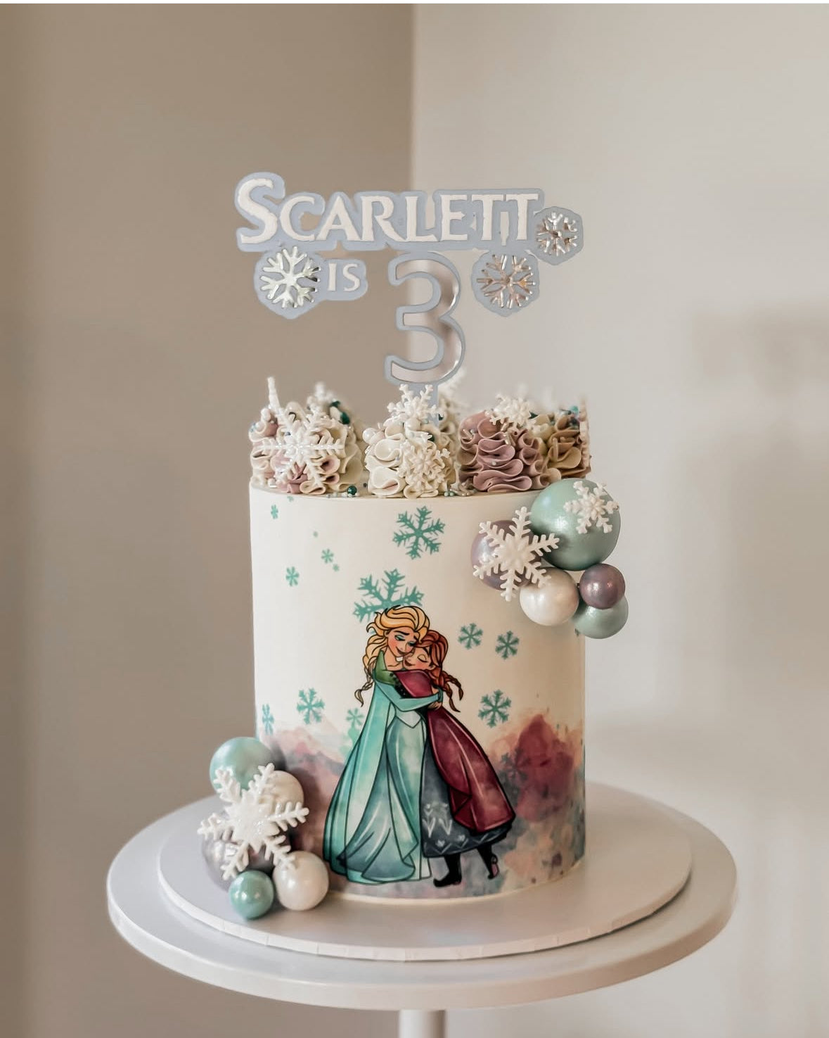 Frozen Theme topper