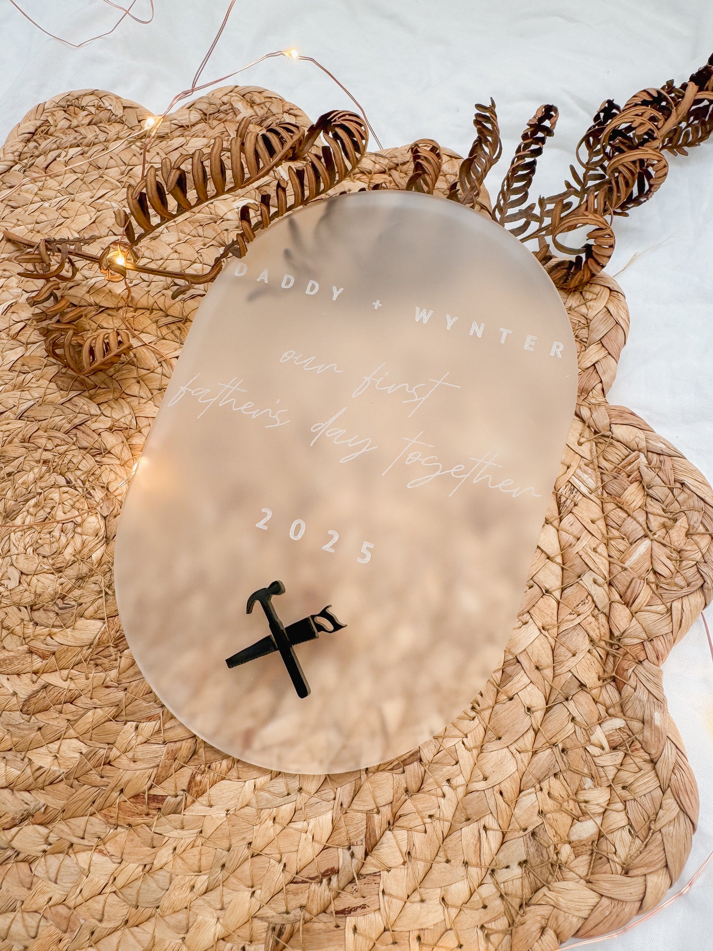 Our First Father’s Day Together | acrylic engraved ~ tools