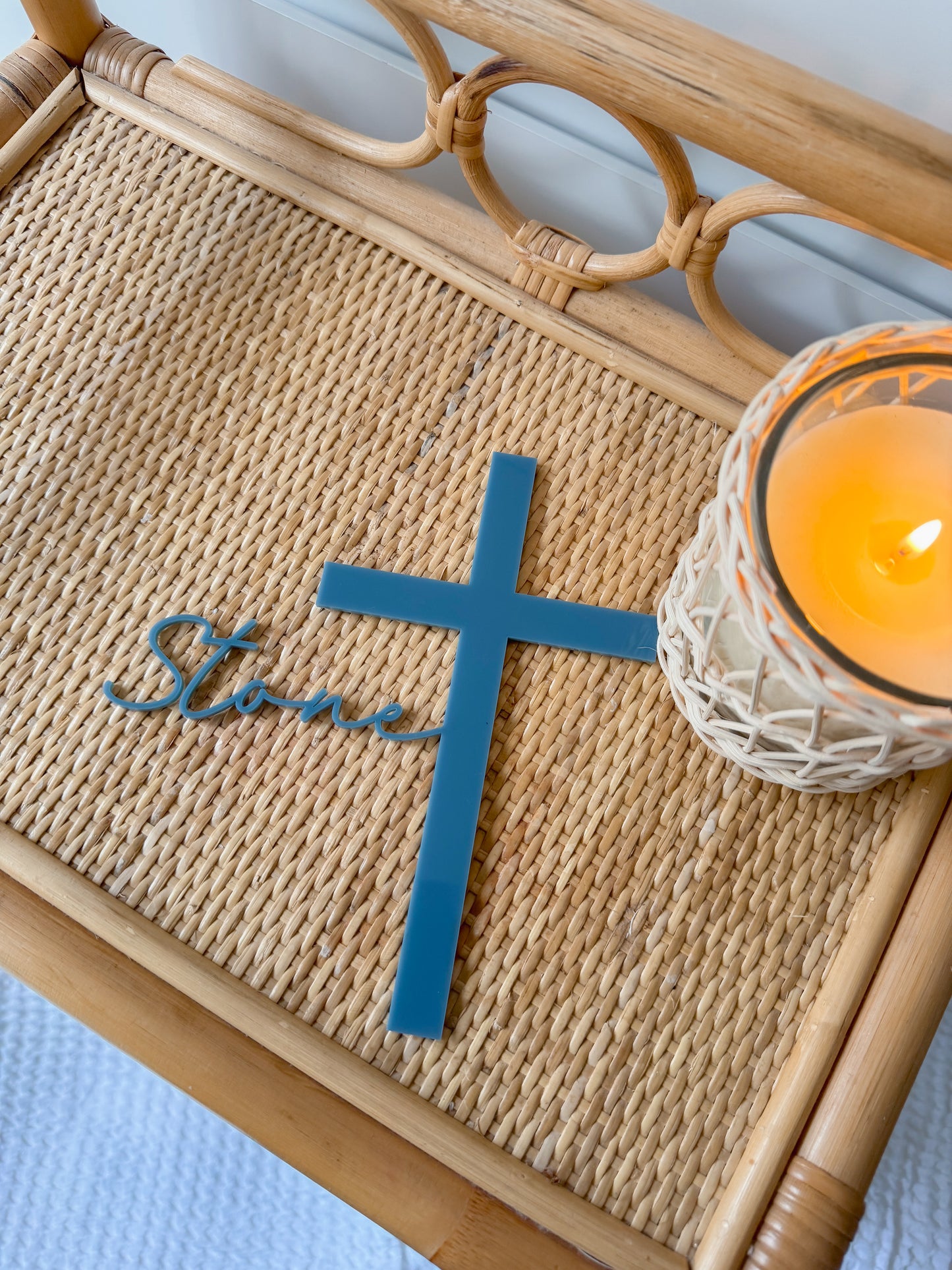 Cross Christening Topper