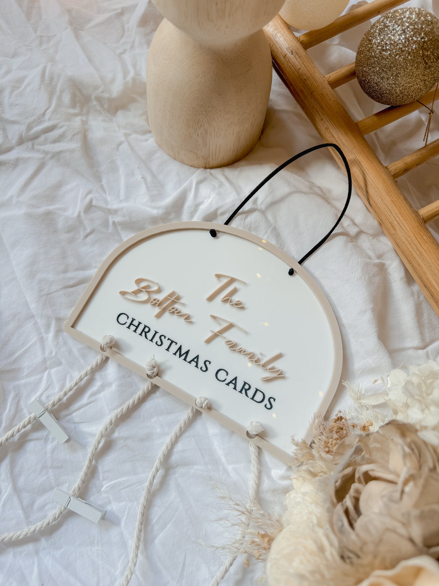 Family Christmas Card Hanger