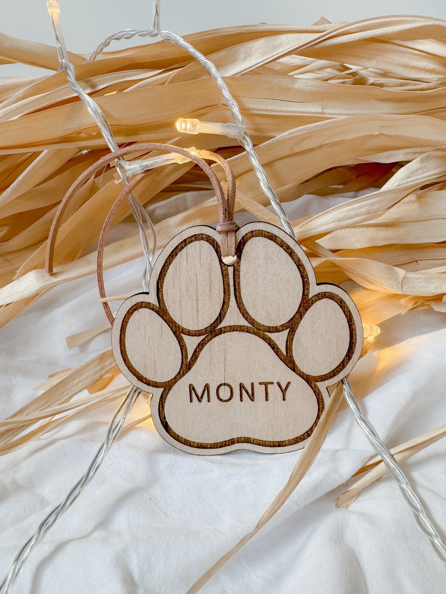Paw Print Bauble | Timber