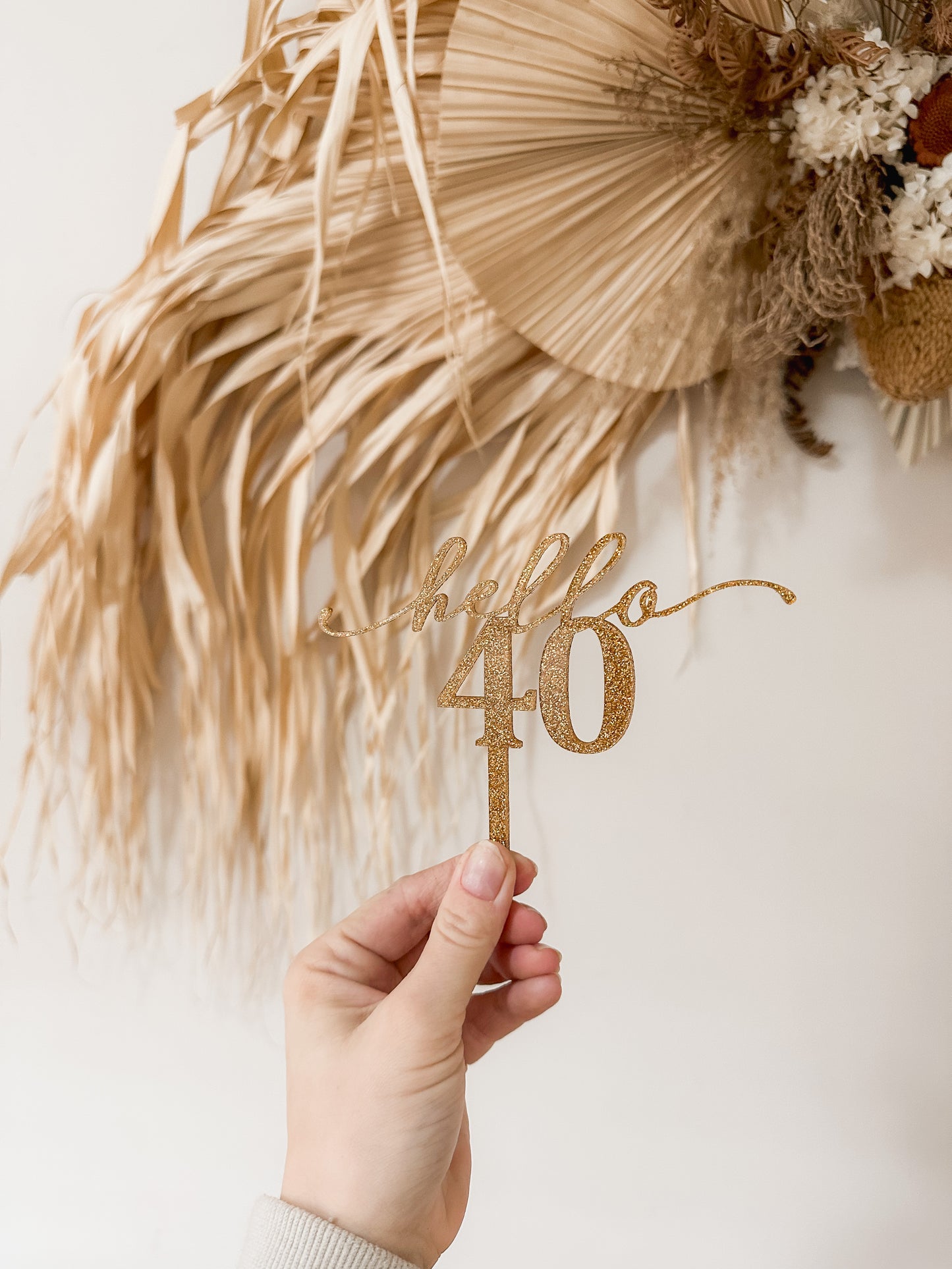 Acrylic Single Layer Cake Topper