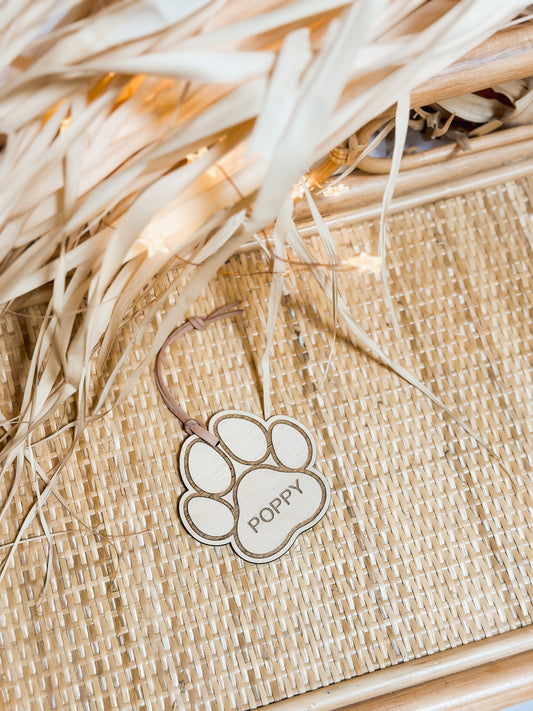 Paw Print Bauble | Timber