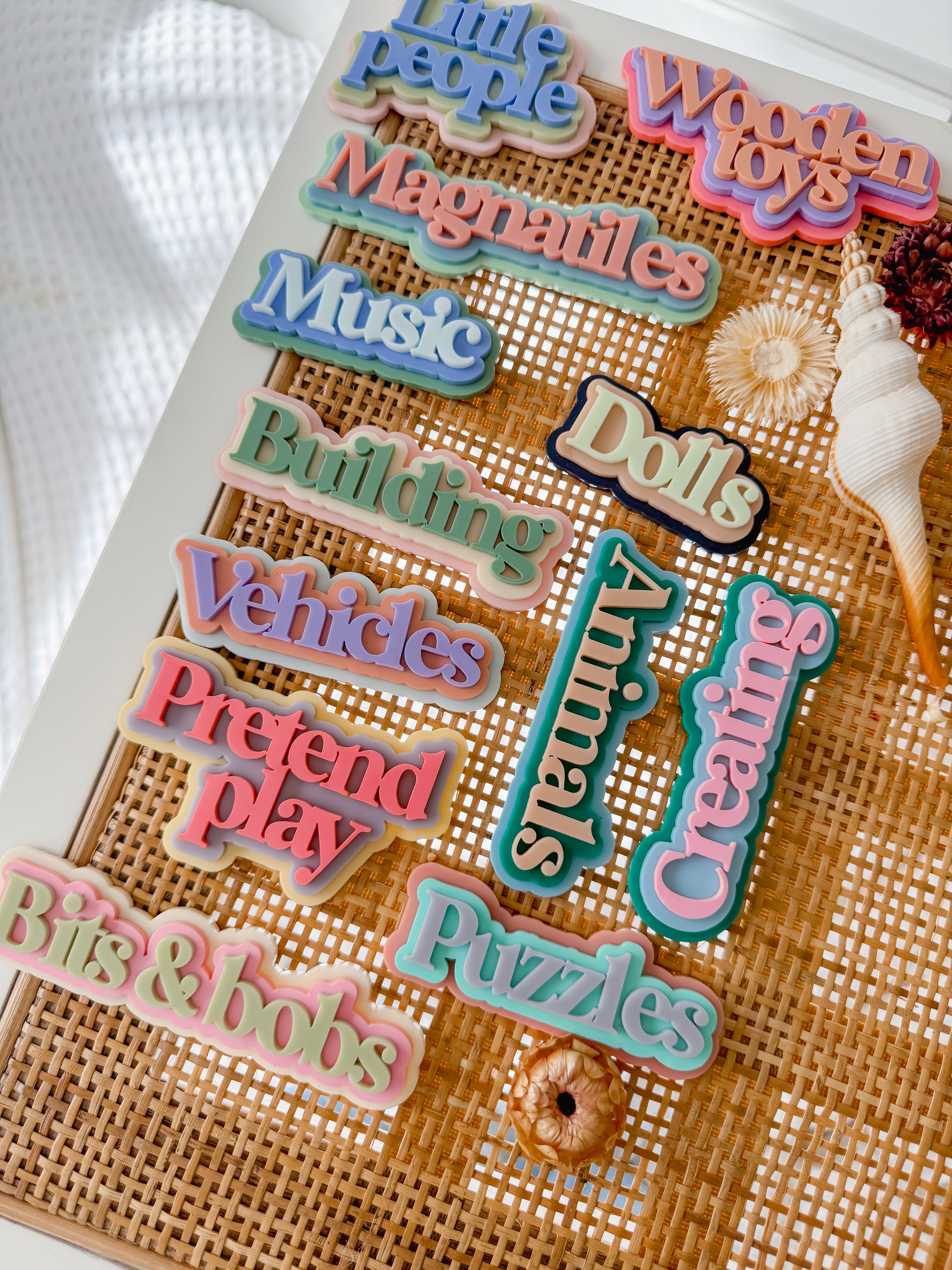 Triple layer Storage Tags – little redandco