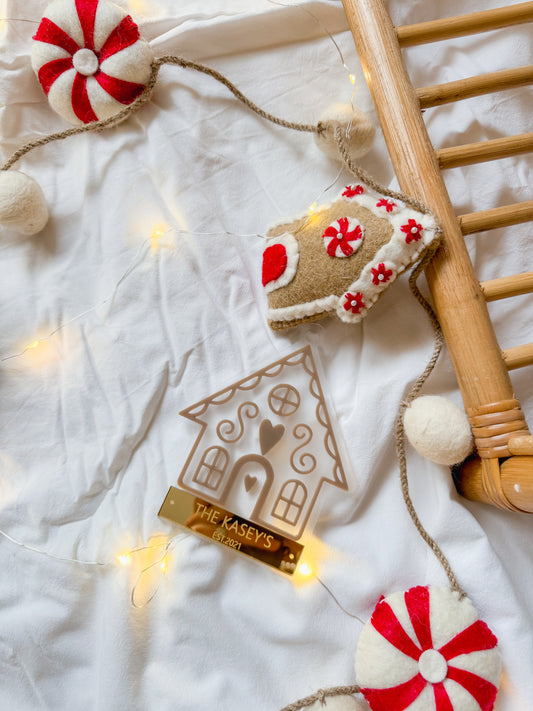Gingerbread family bauble