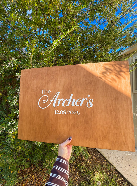 Wedding Guestbook | Alternative | Sign Board