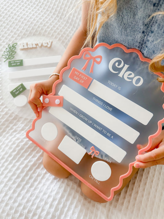 School Board | Interchangeable | Wavy Bow