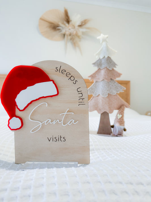 Santa count down | plaque