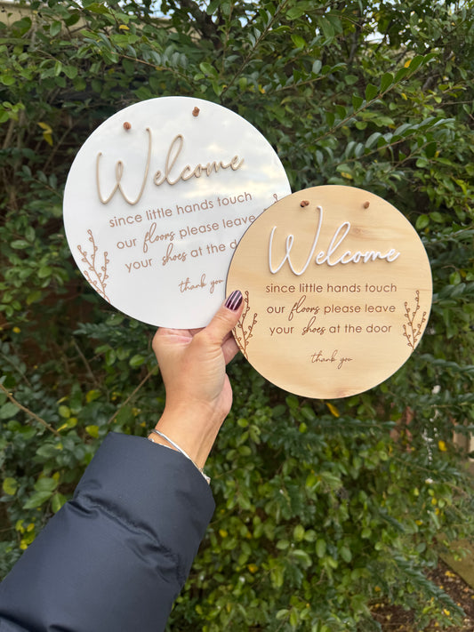 Little Hands Door Sign