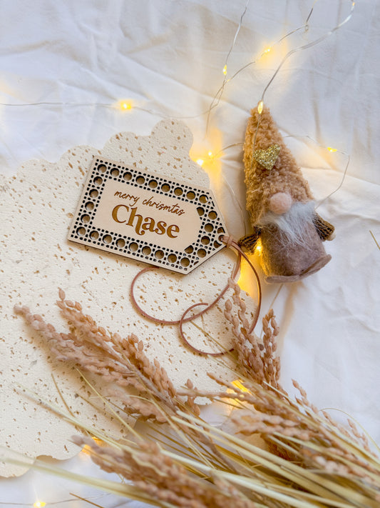 Rattan Style Gift Tag