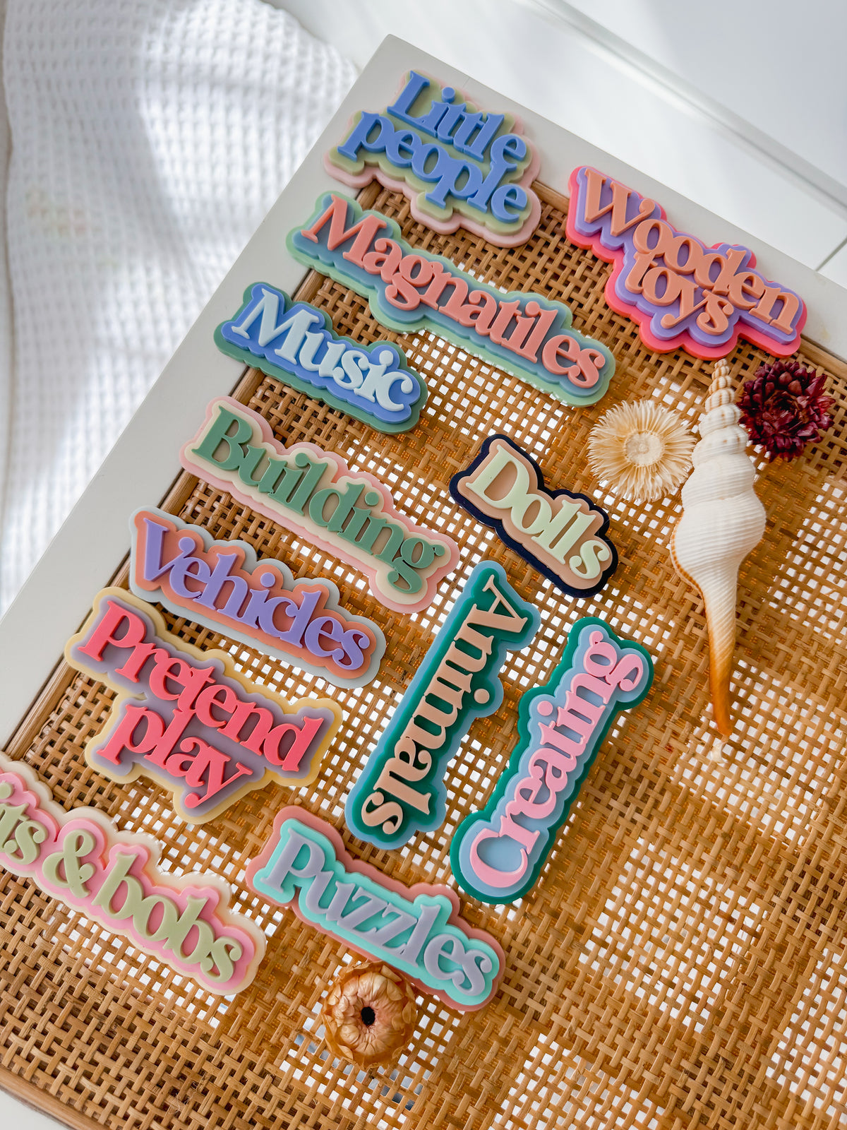 Triple layer Storage Tags – little redandco