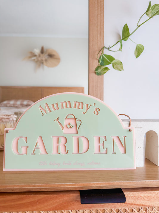 Hanging Garden Sign