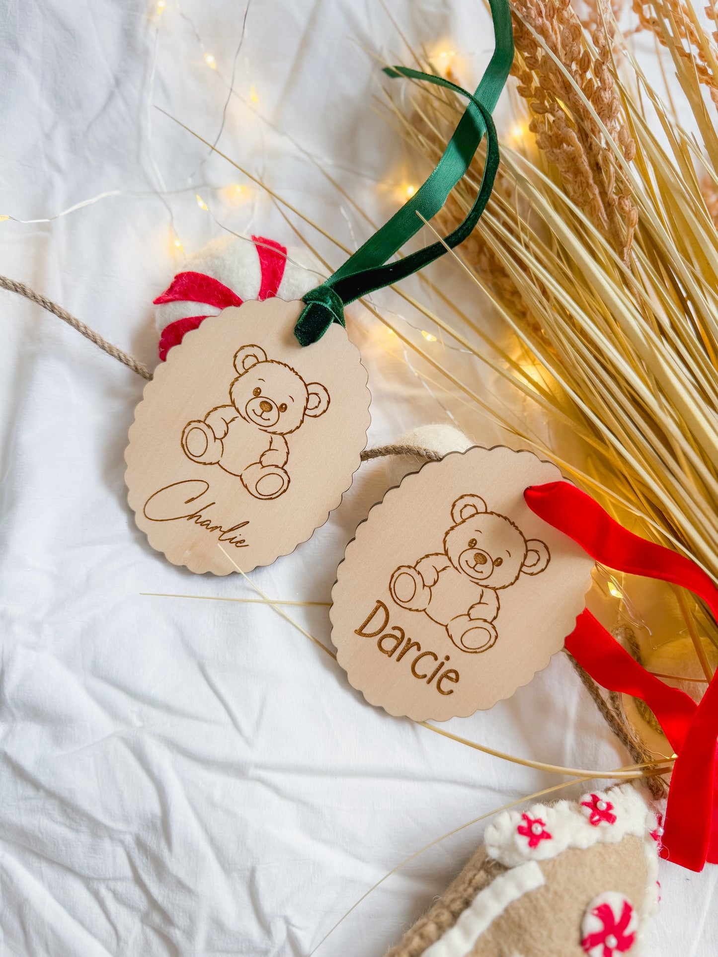 Timber | Teddy bauble