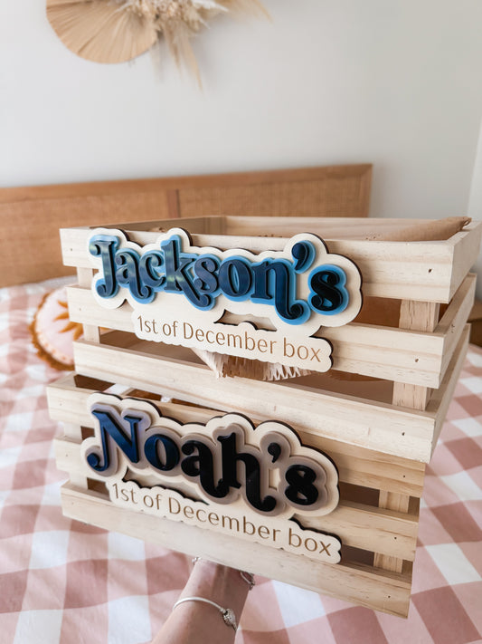 Crate W interchangeable  | Name Plate