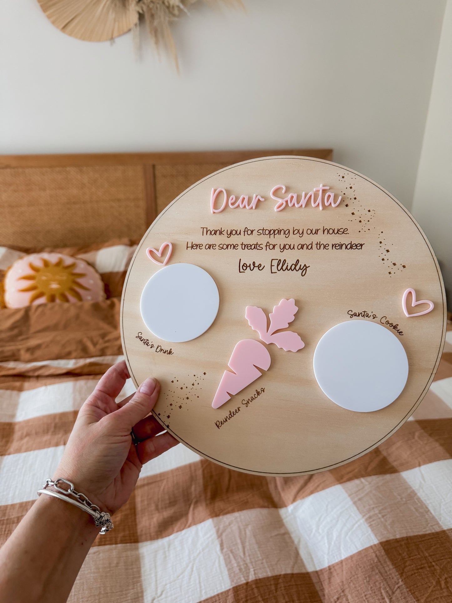 Santa treat board | round