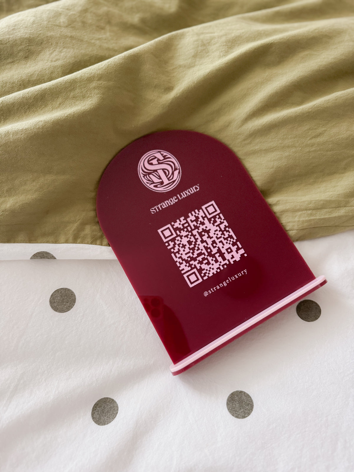 QR + Logo Sign