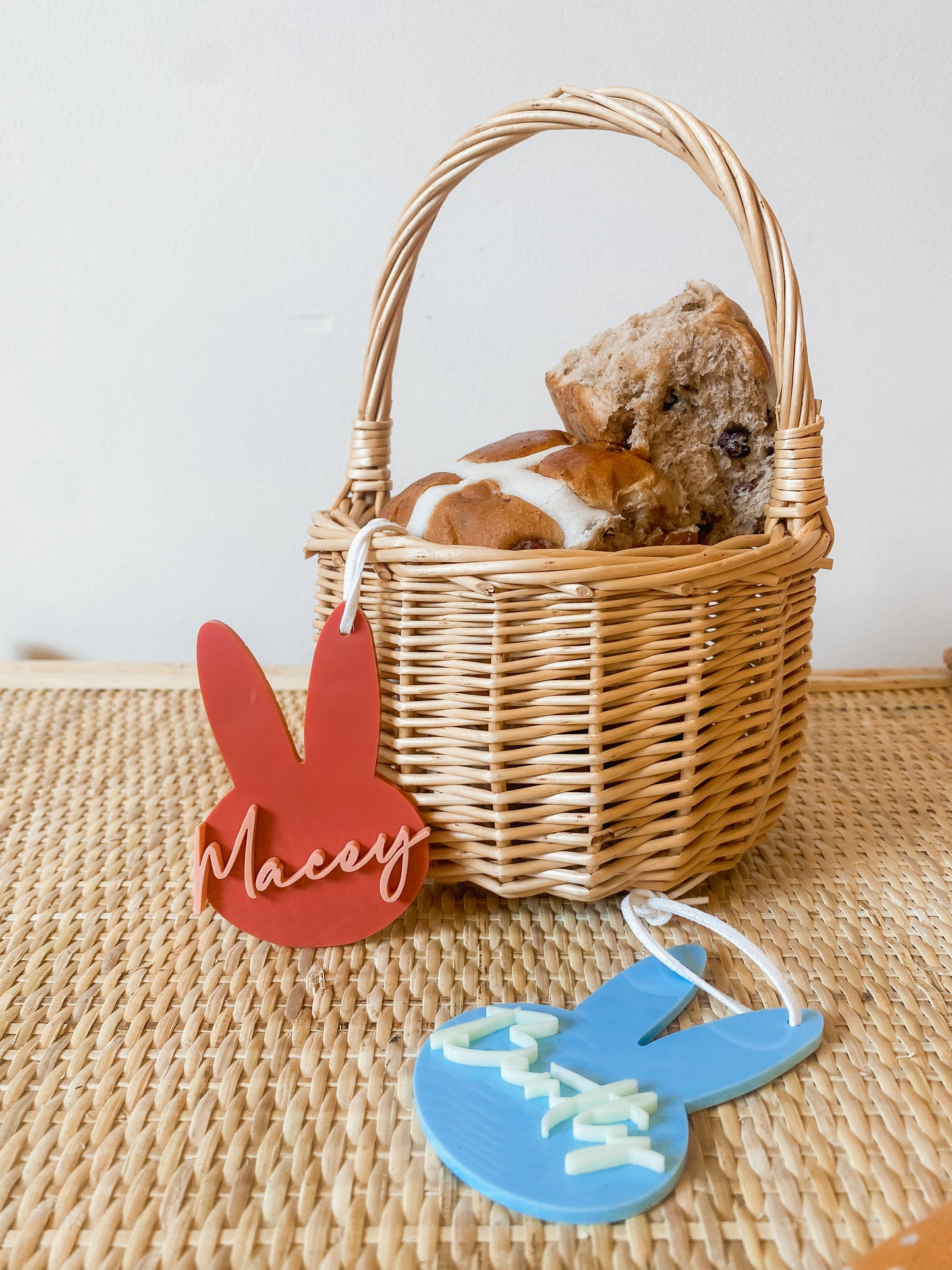 3D Bunny Basket Tag