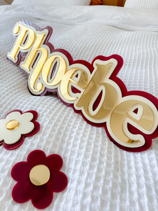 Acrylic Triple Layer Name Plaque
