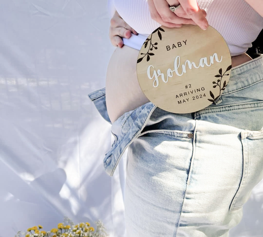 Pregnancy Announcement Plaque