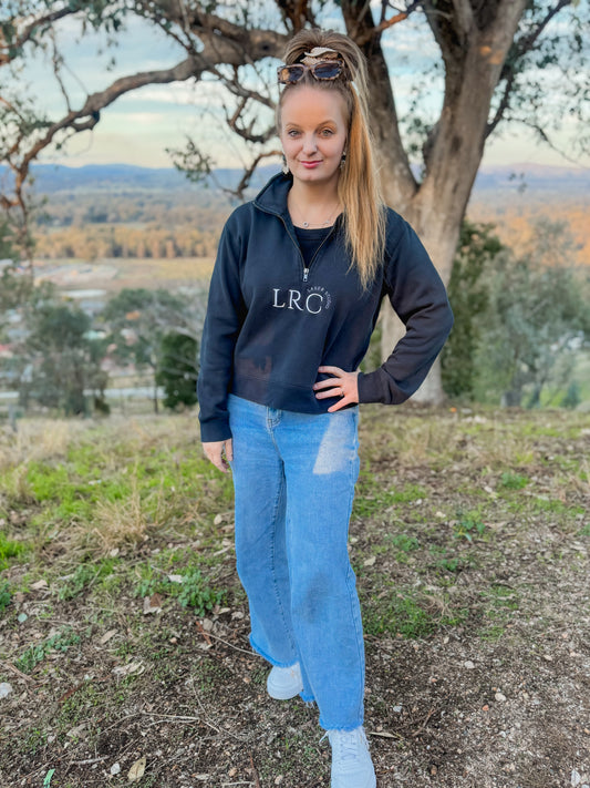 Women’s Stencil Half Zip