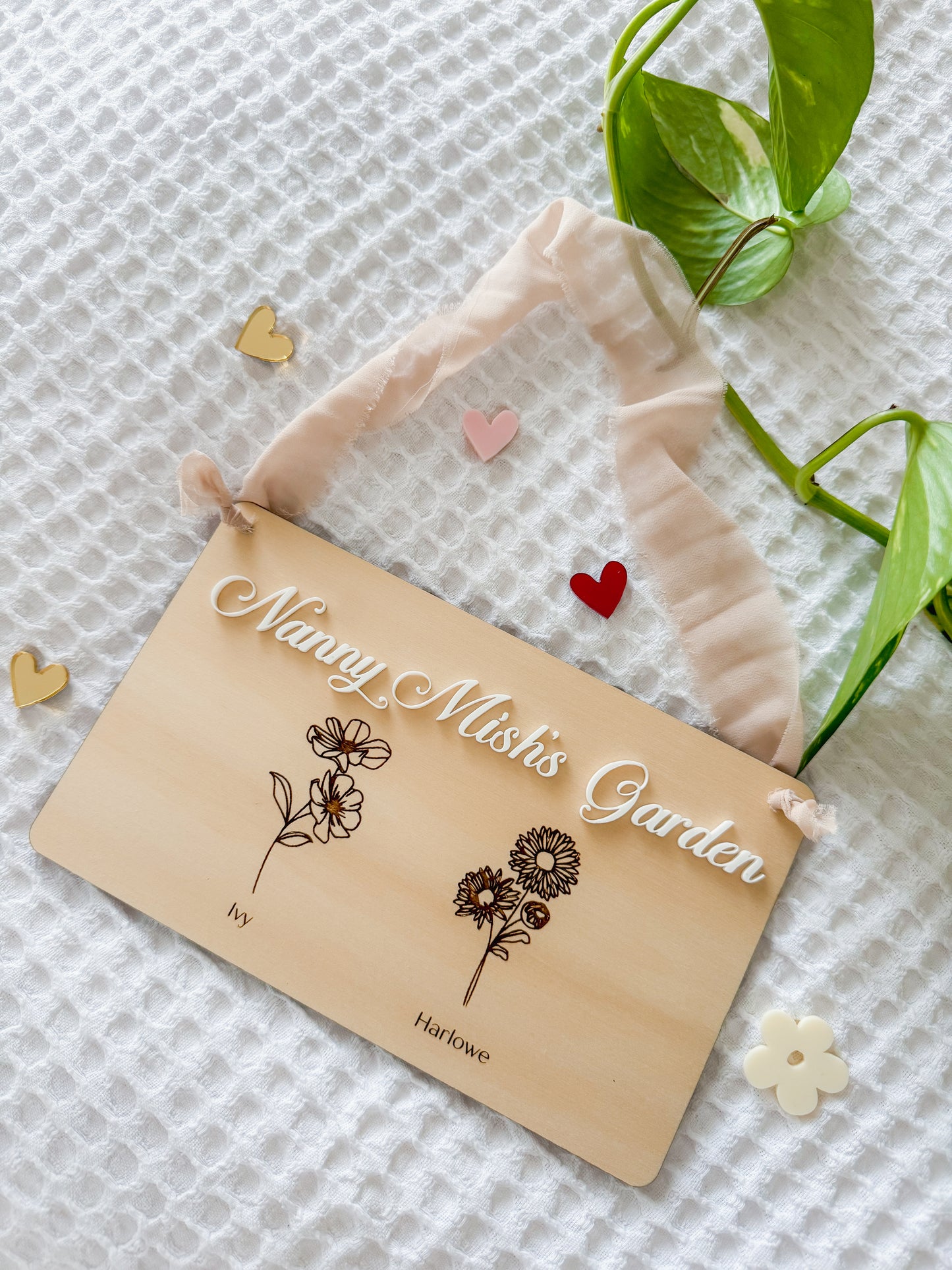 Garden Birth Flower Sign