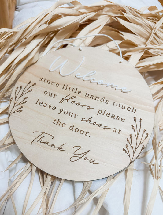 Little Hands Door Sign