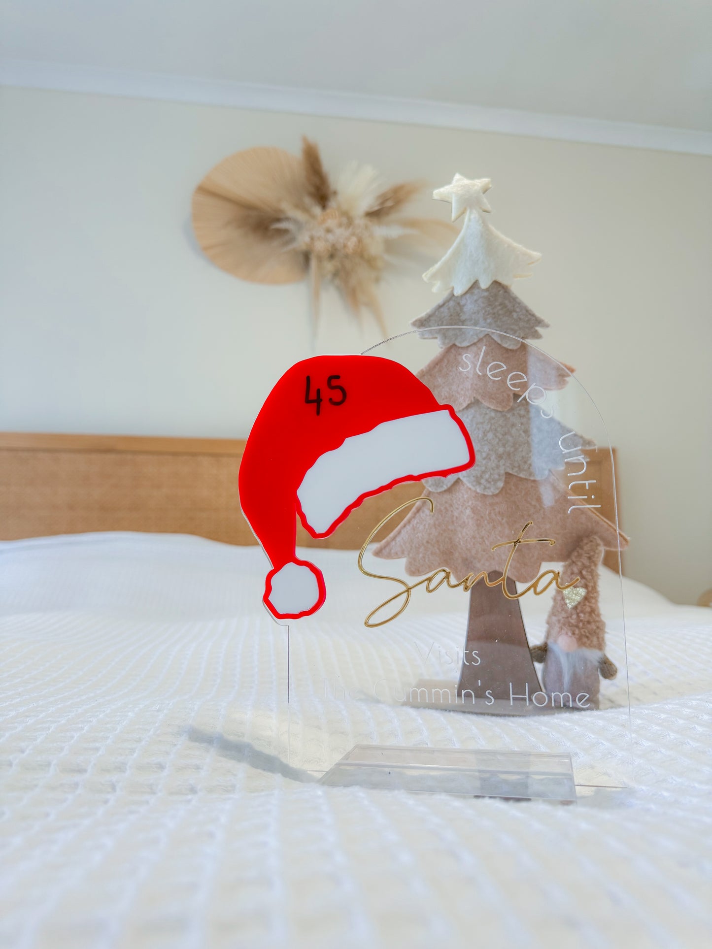 Santa count down | plaque