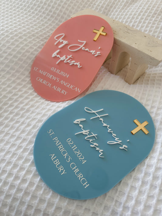 Christening | Baptisim Keepsake plaque