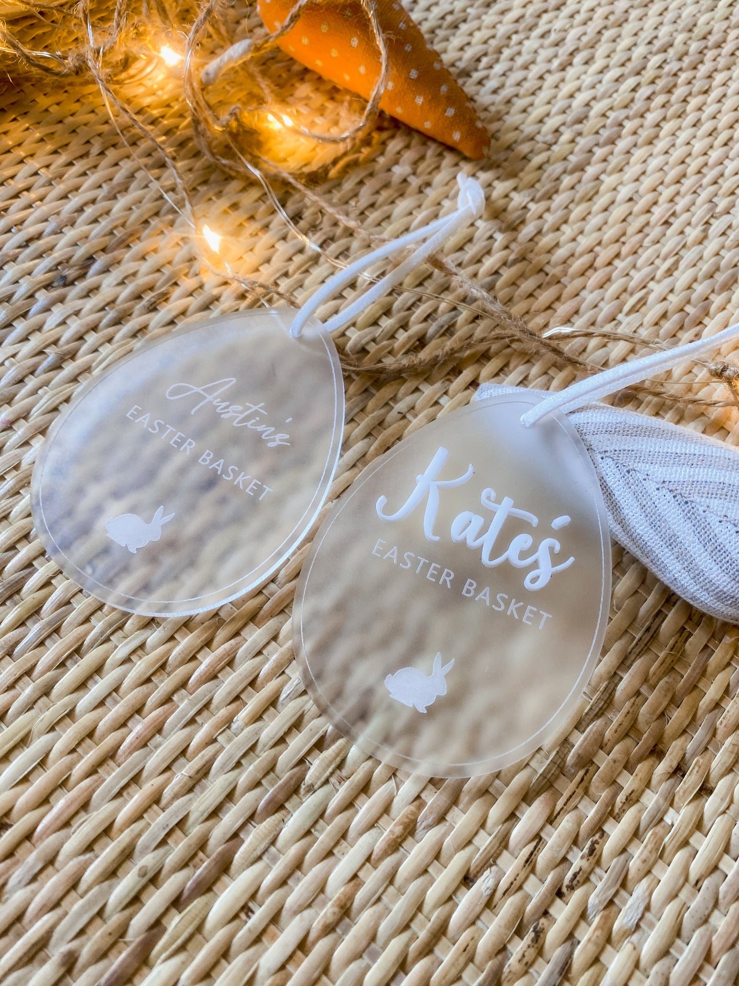 Acrylic | Easter Basket Tag