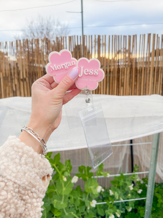 Acrylic Reel Badge