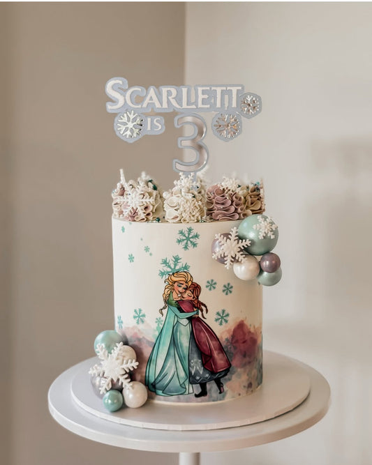 Frozen Theme topper