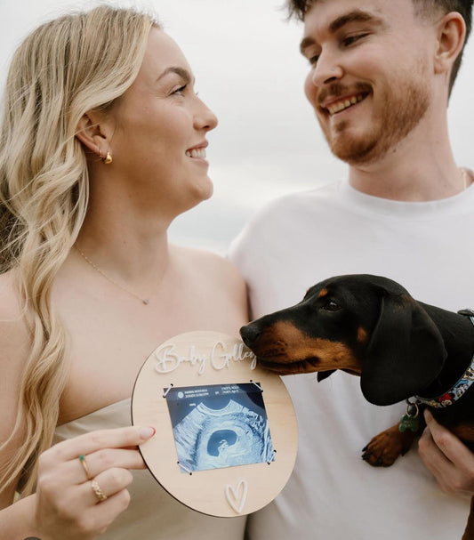 Acrylic | Timber | ultrasound announcement