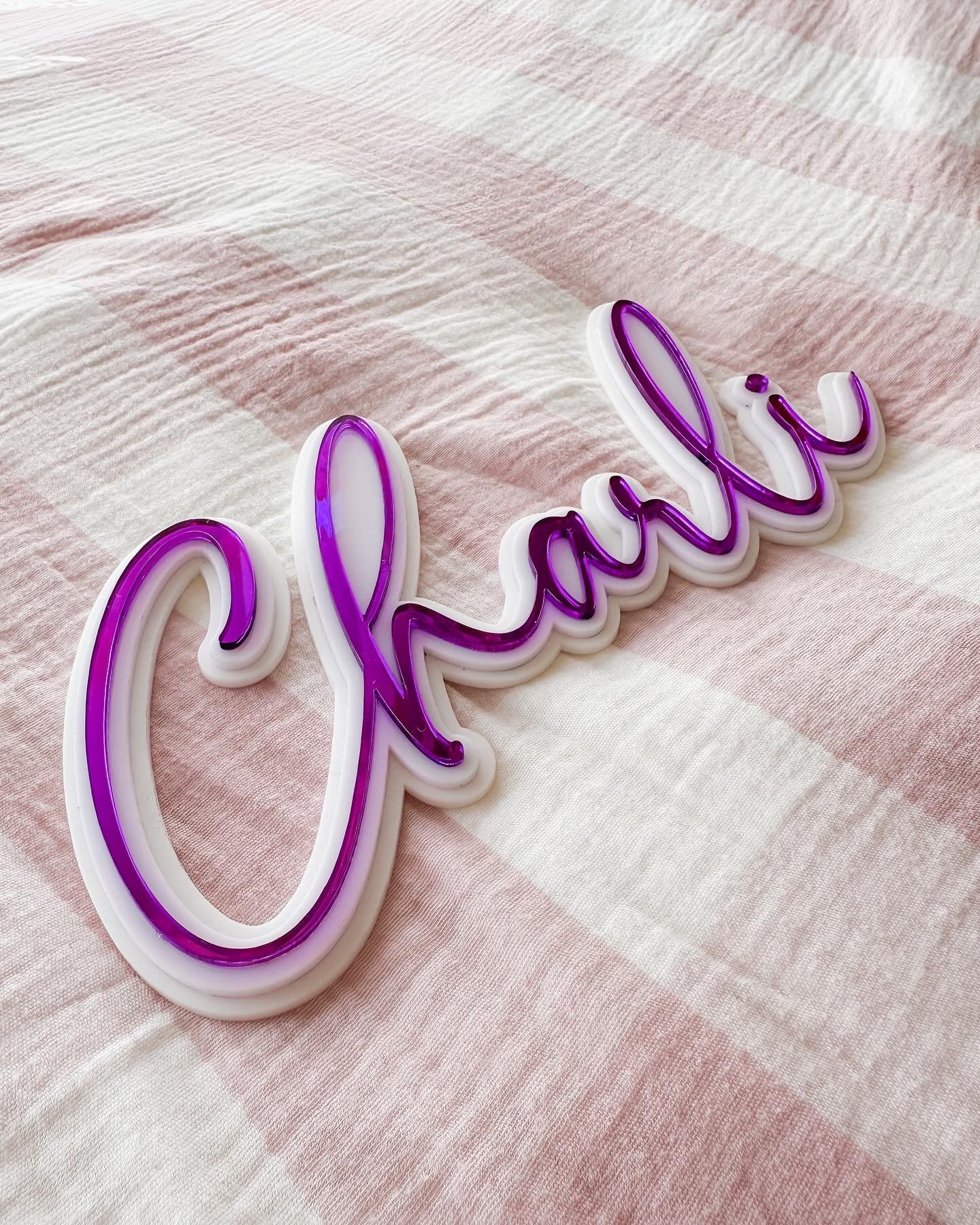 Acrylic Triple Layer Name Plaque