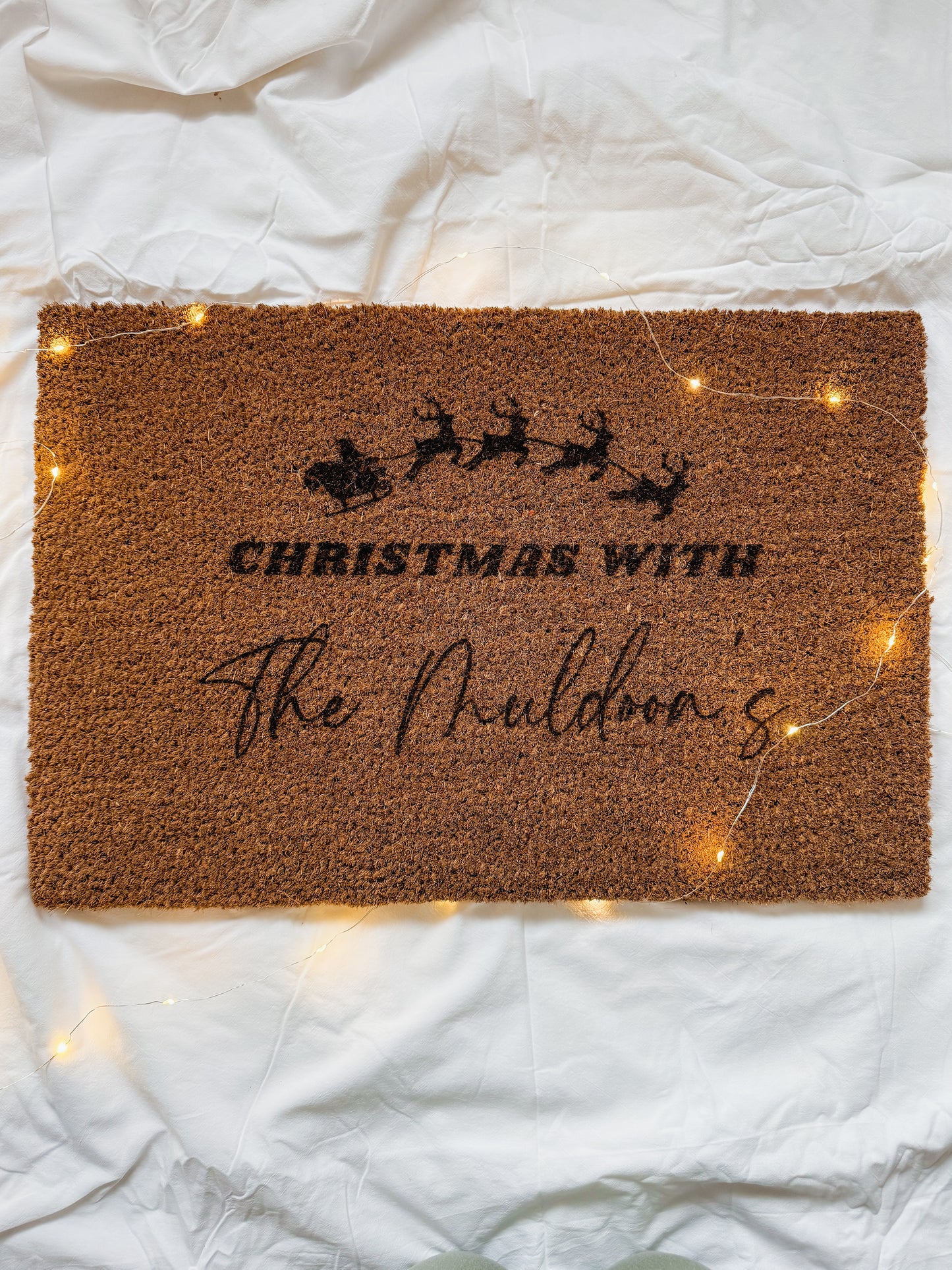 Christmas with | family doormat