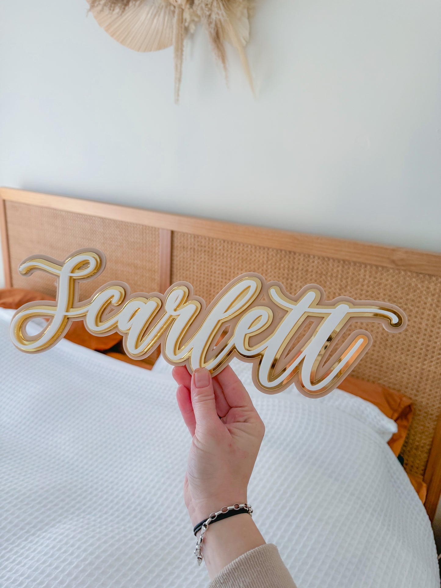 Acrylic Triple Layer Name Plaque