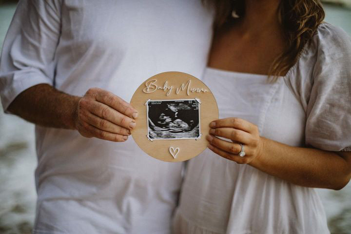 Acrylic | Timber | ultrasound announcement