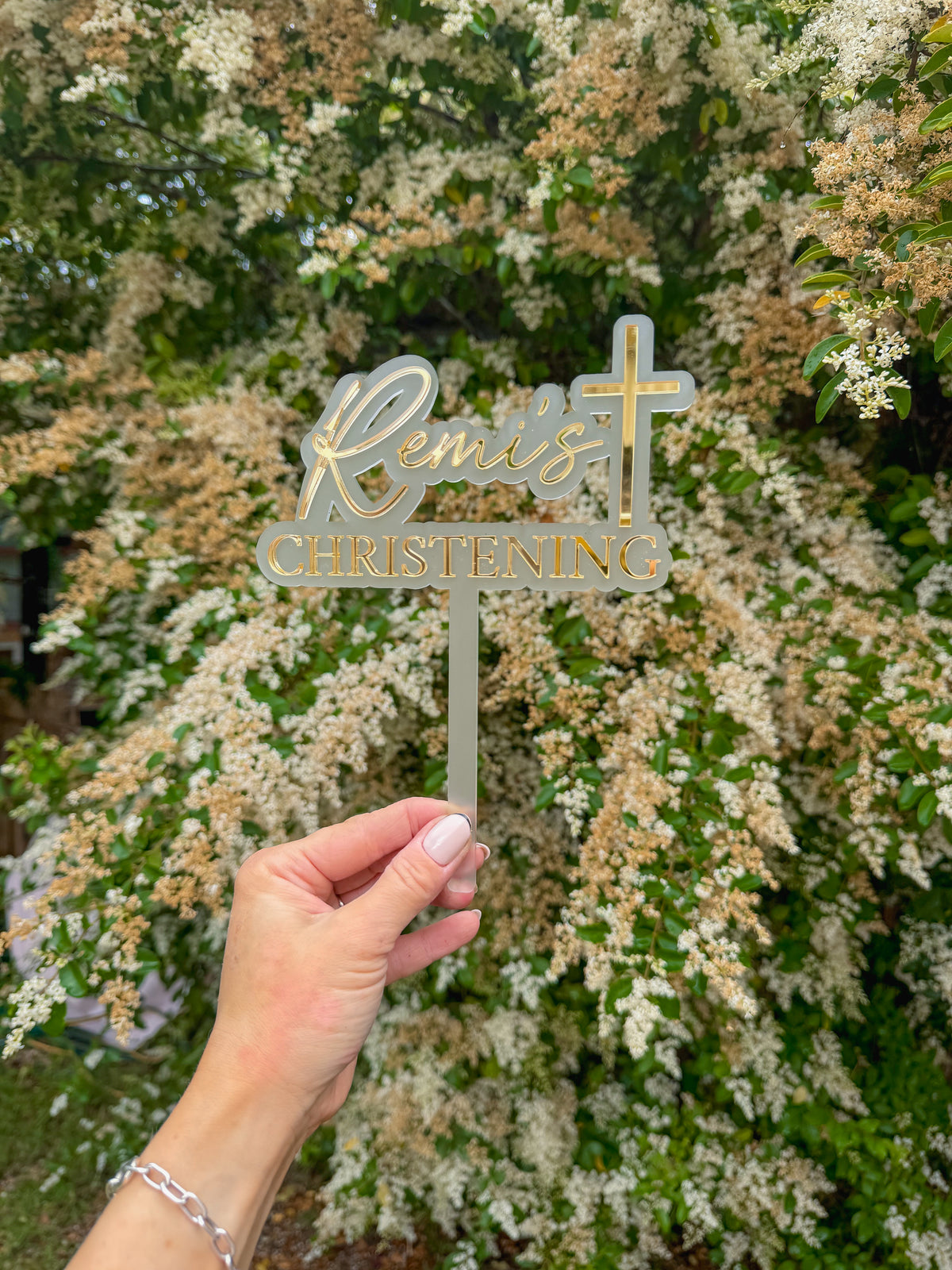 Christening topper