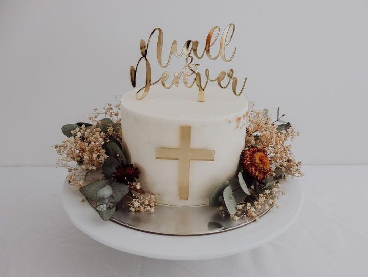 Christening Cake Topper