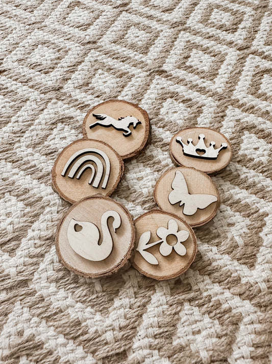 Timber Playdough Stamp set